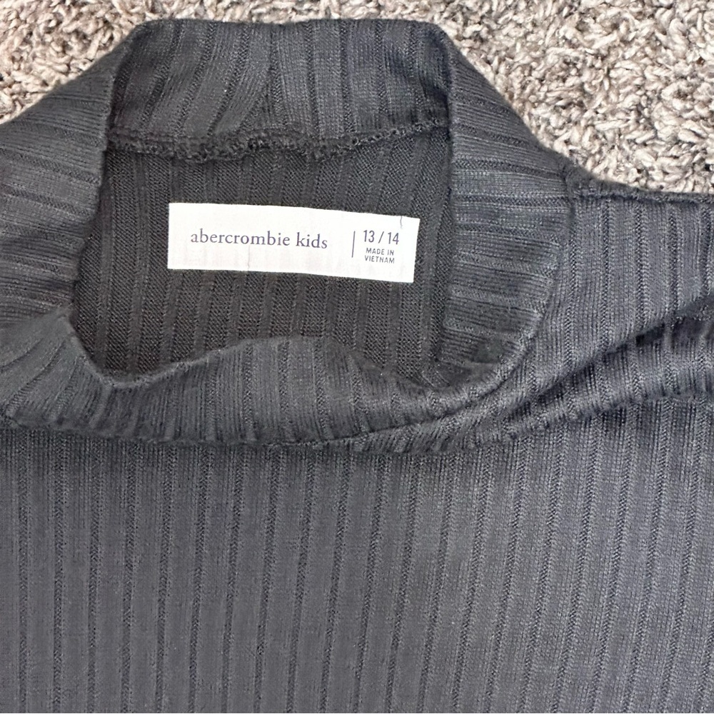 abercrombie kids grey turtle neck long sleeve size 13/14 - Picture 5 of 8